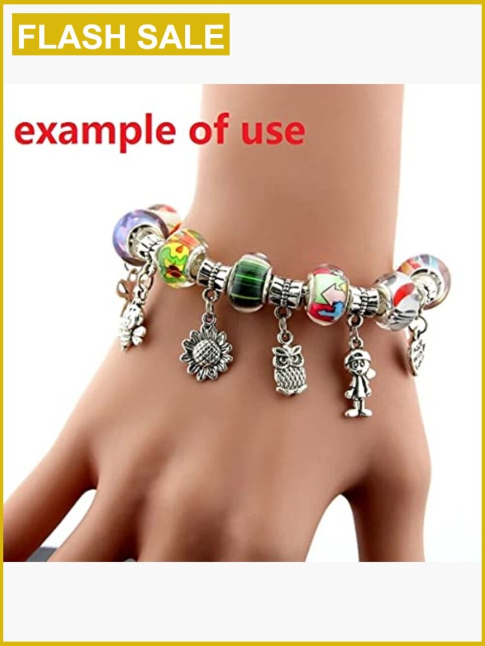 5pcs Charm Bracelet Starter Snake Chain Lobster Clasp Fits Pandora Beads - Picture 6 of 7